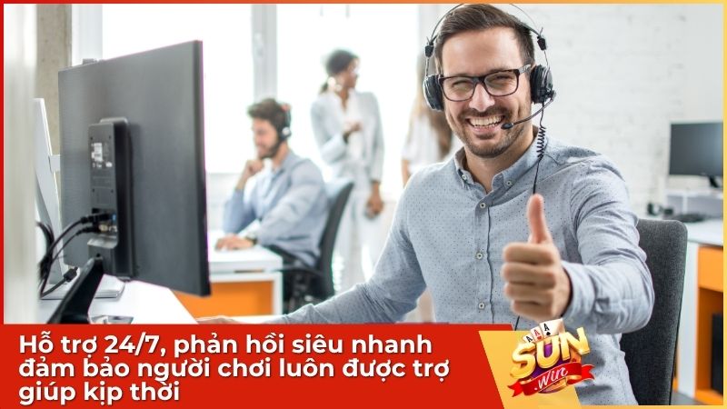 Nhà cái uy tín Sunwin cam kết hỗ trợ 24/7, phản hồi siêu nhanh  đảm bảo người chơi luôn được trợ giúp kịp thời