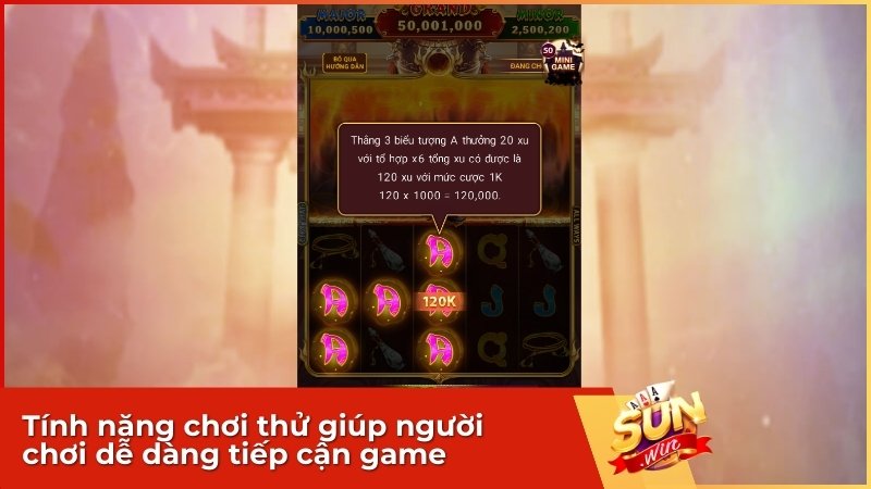 Tính năng chơi thử của game Tây Du Thần Khí giúp người chơi dễ dàng tiếp cận