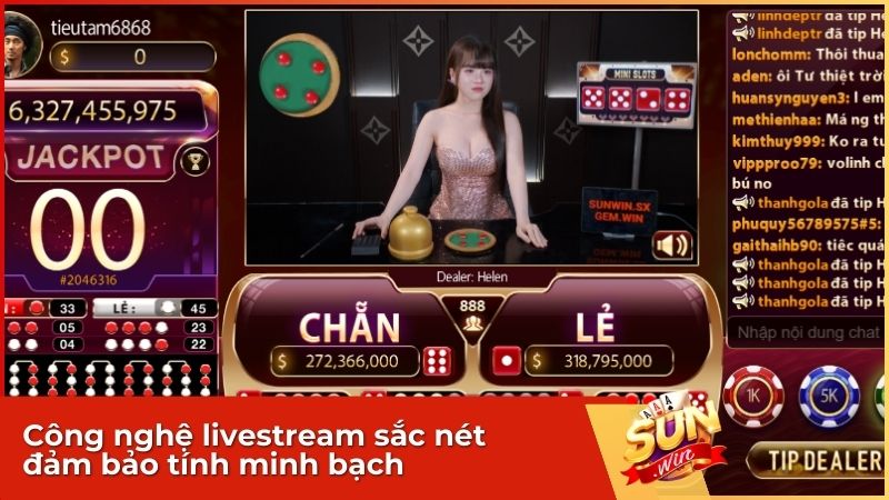 Công nghệ livestream sắc nét đảm bảo tính minh bạch