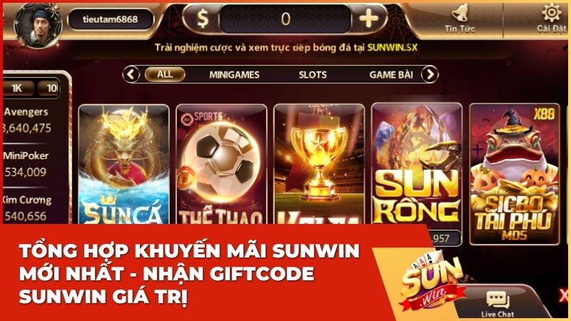 Tổng Hợp Khuyến Mãi Sunwin Mới Nhất - Nhận Giftcode Sunwin Giá Trị