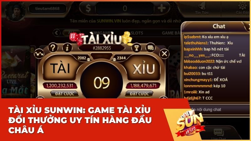 Tài Xỉu Sunwin: Game Tài Xỉu Đổi Thưởng Uy Tín Hàng Đầu Châu Á