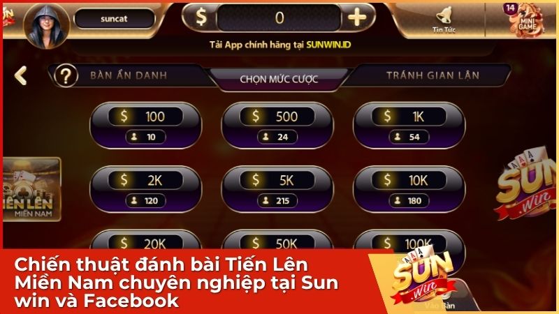 Chiến thuật đánh bài Tiến Lên Miền Nam chuyên nghiệp tại Sun win và Facebook