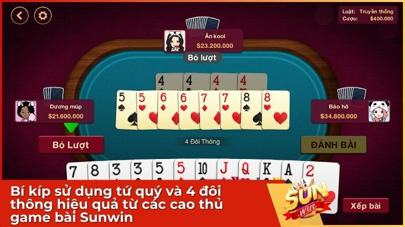 Nghệ thuật ẩn giấu "hàng" và gài bẫy đối thủ để giành chiến thắng vang dội khi chơi game bài online trên sun.win