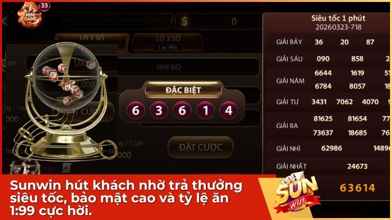 Trải nghiệm lô đề trực tuyến an toàn và uy tín bậc nhất tại cổng game Sunwin